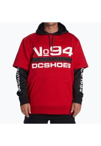 DC Shoes - Bluza snowboardowa męska DC Dryden. Kolor: czerwony. Sport: snowboard