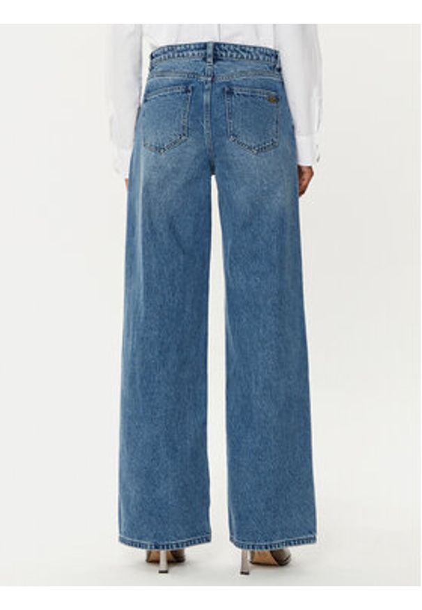 MICHAEL Michael Kors Jeansy MF49065FAU Niebieski Wide Leg. Kolor: niebieski