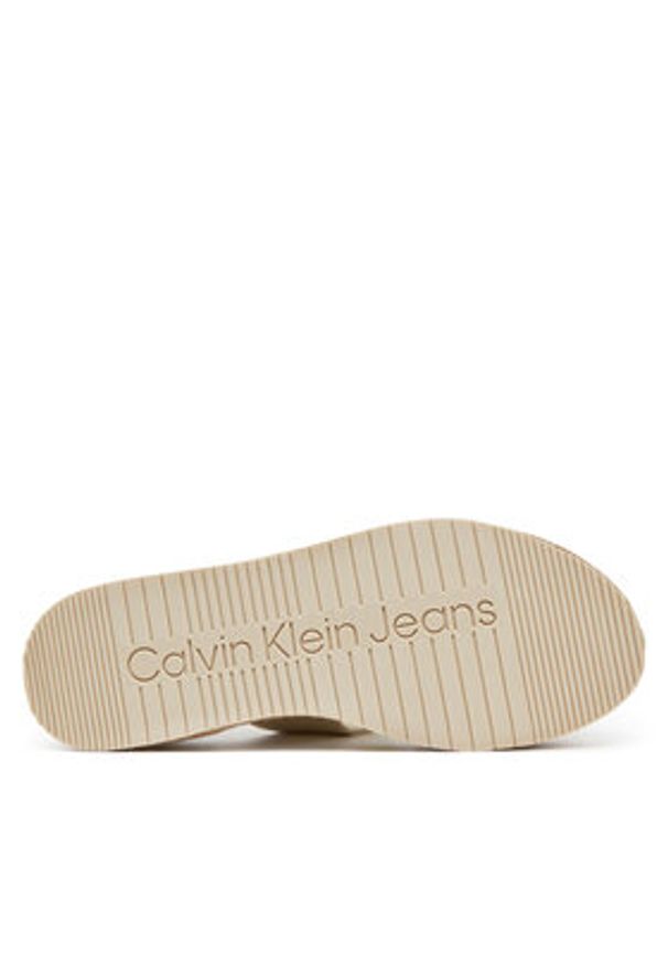 Calvin Klein Jeans Espadryle Sporty Rope Mg Lth Webbing YW0YW01704 Beżowy. Kolor: beżowy. Materiał: materiał. Styl: sportowy