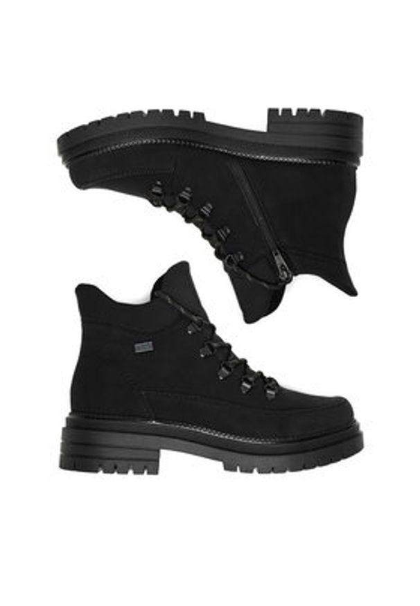 Rieker Trzewiki CEO-Y3158-00 Czarny. Kolor: czarny. Materiał: syntetyk, materiał