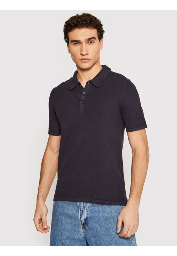 Only & Sons Polo Moose 22019416 Granatowy Regular Fit. Typ kołnierza: polo. Kolor: niebieski. Materiał: bawełna