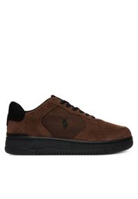 Polo Ralph Lauren Sneakersy Masters Court 809913423003 Brązowy. Kolor: brązowy. Materiał: zamsz, skóra #1