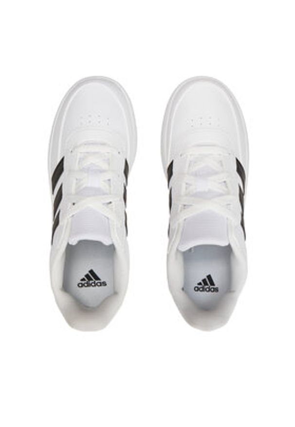 Adidas - adidas Sneakersy Breaknet 2.0 K HP8956 Biały. Kolor: biały. Materiał: skóra
