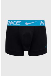 Nike bokserki 3-pack męskie kolor czarny. Kolor: czarny. Materiał: tkanina, skóra, włókno #3