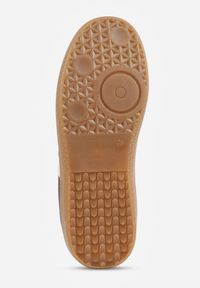 Renee - Brązowe Casualowe Sneakersy na Płaskiej Podeszwie z Paskami Jereria. Okazja: na co dzień. Zapięcie: pasek. Kolor: brązowy. Materiał: jeans. Obcas: na płaskiej podeszwie #6