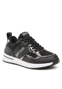 Sneakersy Just Cavalli. Kolor: czarny. Materiał: materiał #1
