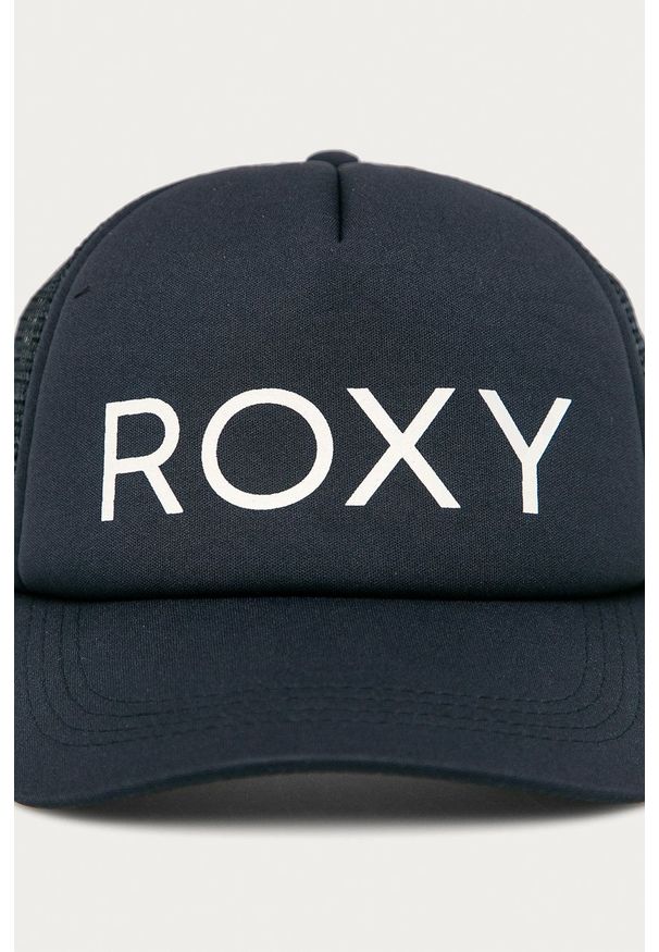 Roxy - Czapka. Kolor: niebieski. Wzór: aplikacja