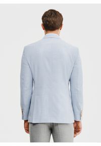 Pako Lorente - PAKO LORENTE – Casualowa marynarka męska w kolorze niebieskim. Okazja: na co dzień. Kolor: beżowy, niebieski. Materiał: poliester, wiskoza, elastan. Wzór: gładki. Sezon: wiosna. Styl: casual #10