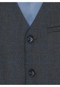 Pako Lorente - PAKO LORENTE – Szara kamizelka męska w kratę. Kolor: szary #4