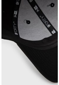 New Era czapka bawełniana kolor czarny z aplikacją. Kolor: czarny. Materiał: bawełna. Wzór: aplikacja #3