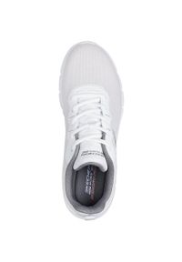 skechers - Adidasy Skechers Bobs B Flex - Icy Ed, Mężczyźni. Kolor: biały. Materiał: materiał