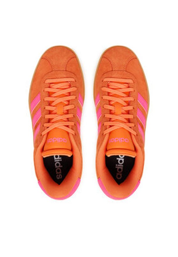 Adidas - adidas Sneakersy Vl Court Bold IH9159 Pomarańczowy. Kolor: pomarańczowy. Materiał: skóra, zamsz