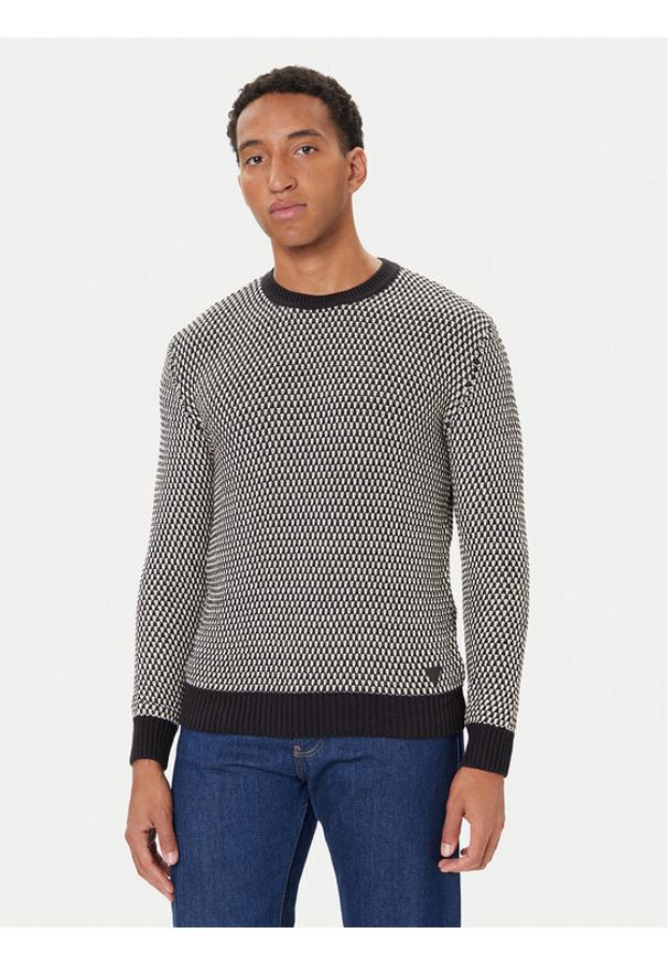 Guess Sweter M5BR23 Z0491 Szary Regular Fit. Kolor: szary. Materiał: bawełna