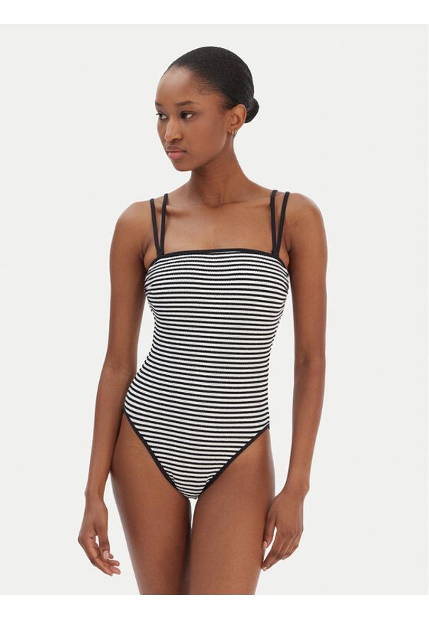 Seafolly Strój kąpielowy Clubhouse 11126DD281 Czarny. Kolor: czarny. Materiał: syntetyk