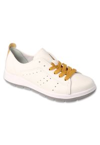 Befado obuwie damskie 156D019 białe. Okazja: na co dzień. Kolor: biały. Sport: turystyka piesza