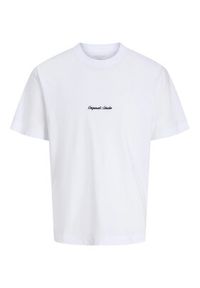 Jack & Jones - Jack&Jones T-Shirt Norrebro 12282892 Biały Relaxed Fit. Kolor: biały. Materiał: bawełna
