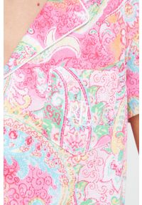 Lauren Ralph Lauren piżama damska kolor różowy. Kolor: różowy. Materiał: dzianina. Długość: krótkie #3