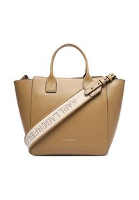 Karl Lagerfeld - KARL LAGERFELD Torebka B3W30093 Beżowy. Kolor: beżowy. Materiał: skórzane #5