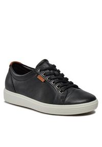 ecco - ECCO Sneakersy Soft 7 Ladies 43000301001 Czarny. Kolor: czarny. Materiał: skóra #5