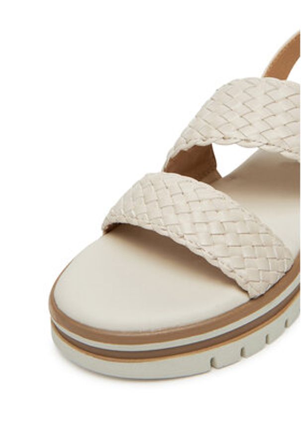 Clara Barson Sandały WS2510-06 Écru. Kolor: kremowy. Materiał: materiał