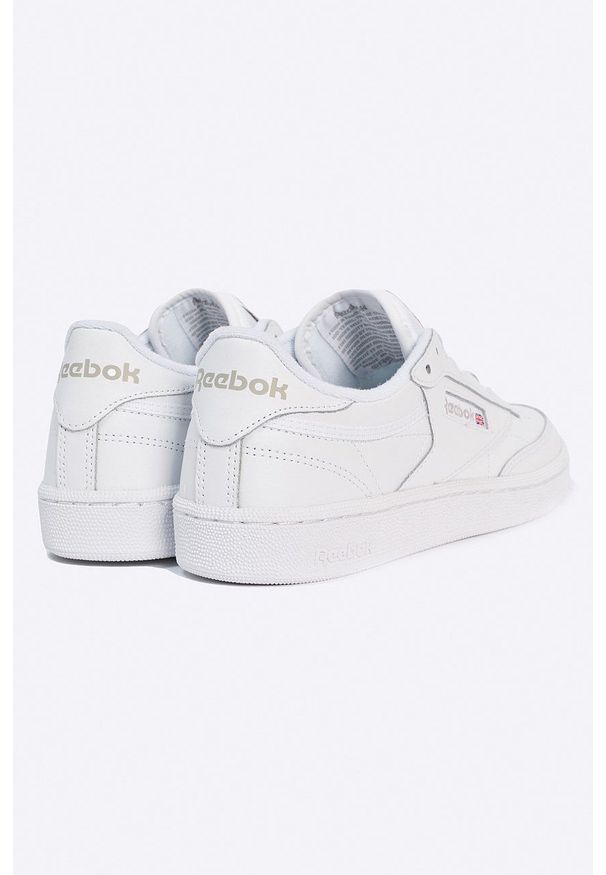 Reebok Classic - Buty Club C 85. Nosek buta: okrągły. Kolor: biały. Model: Reebok Classic, Reebok Club