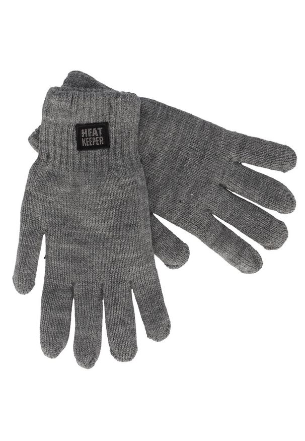 HEAT KEEPER - Rękawiczki termiczne męskie 1 para. Kolor: szary. Sport: turystyka piesza