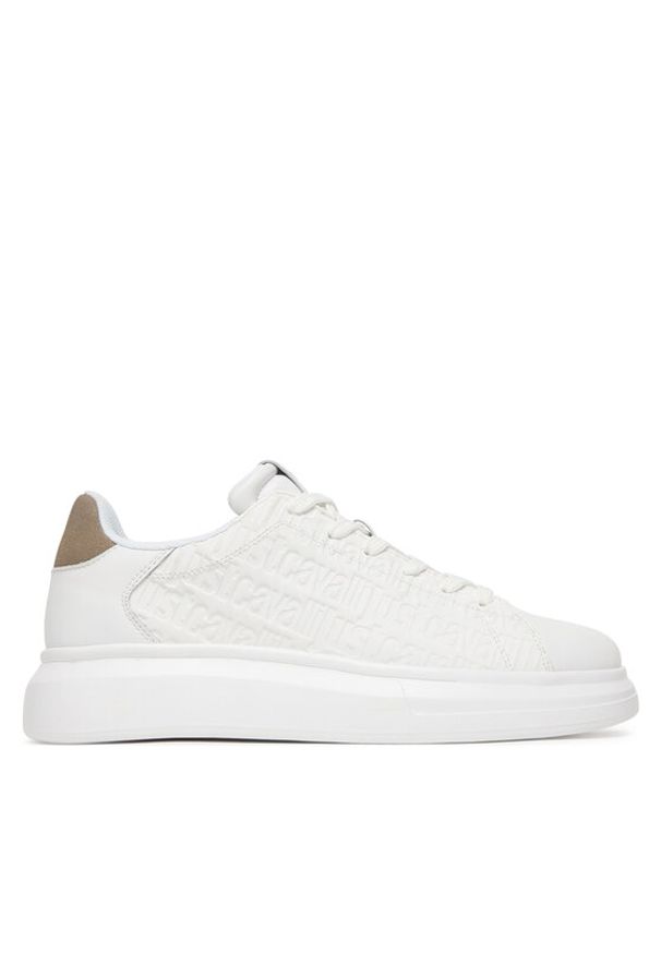 Just Cavalli Sneakersy 80QA3SBC ZPC17 Biały. Kolor: biały. Materiał: skóra