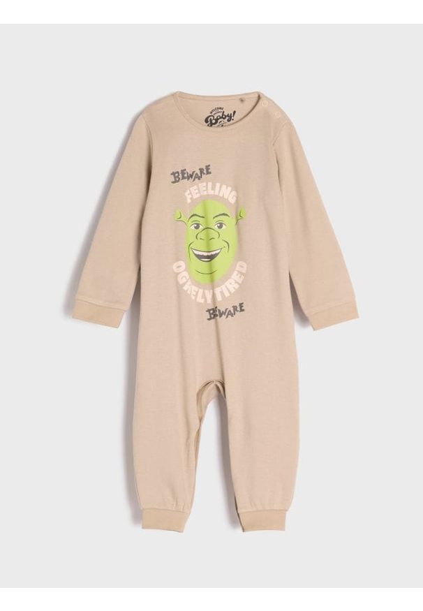 Sinsay - Pajacyk Shrek - beżowy. Kolor: beżowy