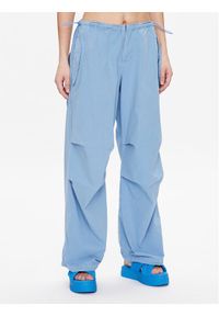 BDG Urban Outfitters Spodnie materiałowe BDG BAGGY CARGO 76475391 Niebieski Relaxed Fit. Kolor: niebieski. Materiał: bawełna, materiał