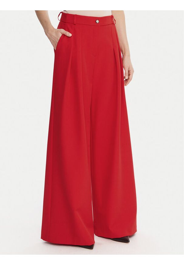 Maryley Spodnie materiałowe 25IB579/43MA Czerwony Regular Fit. Kolor: czerwony. Materiał: syntetyk