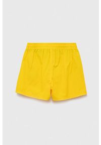 Pepe Jeans szorty kąpielowe dziecięce kolor żółty z nadrukiem. Kolor: żółty. Materiał: tkanina. Wzór: nadruk #3