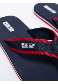 Big-Star - Japonki męskie granatowe NN174623 403. Okazja: na co dzień, na plażę. Kolor: niebieski. Materiał: materiał. Sezon: lato. Styl: casual