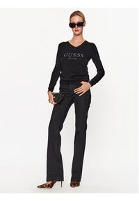 Guess Sweter W3BR24 Z2NQ2 Czarny Regular Fit. Kolor: czarny. Materiał: wiskoza #5