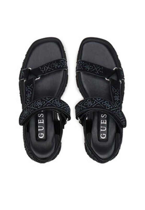 Guess Sandały FLJLOD FAP03 Czarny. Kolor: czarny. Materiał: materiał