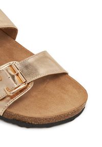 ONLY Shoes Klapki Onlmaxi-13 Pu Strap Buckle 15331392 Złoty. Kolor: złoty. Materiał: skóra #5