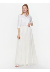 JOOP! Spódnica maxi JW222S118-V 30032599 Écru Regular Fit. Materiał: syntetyk