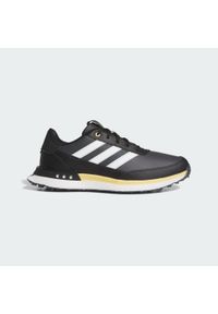 Adidas - Buty S2G Spikeless Leather 24 Golf. Kolor: biały, wielokolorowy, czarny. Materiał: skóra. Szerokość cholewki: normalna. Sport: golf