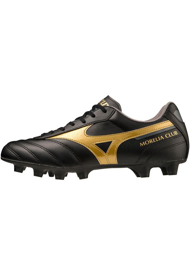 Buty piłkarskie Mizuno Morelia Ii Club, Dla obu płci. Kolor: czarny, wielokolorowy, żółty. Materiał: materiał, syntetyk. Szerokość cholewki: normalna. Sport: piłka nożna