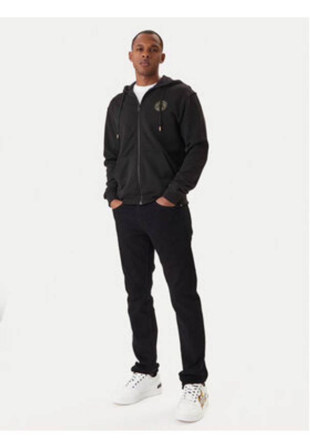 Versace Jeans Couture Bluza 80GAIT03 CF01T Czarny Regular Fit. Kolor: czarny. Materiał: bawełna