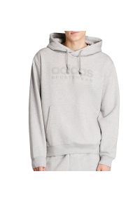 Adidas - Bluza adidas Sportswear All Szn Fleece Graphic Hoodie IW1205 - szara. Kolor: szary. Materiał: poliester, dresówka, materiał, bawełna, tkanina. Styl: klasyczny