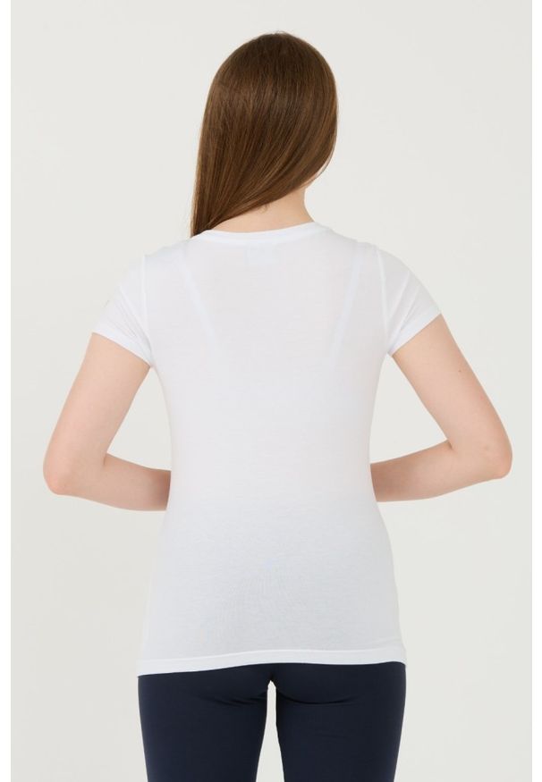 EA7 Emporio Armani - EA7 Biały t-shirt. Kolor: biały