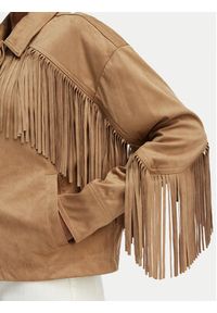 Guess Kurtka z imitacji skóry W6GL45 W2466 Brązowy jasny Regular Fit. Kolor: brązowy. Materiał: syntetyk #3