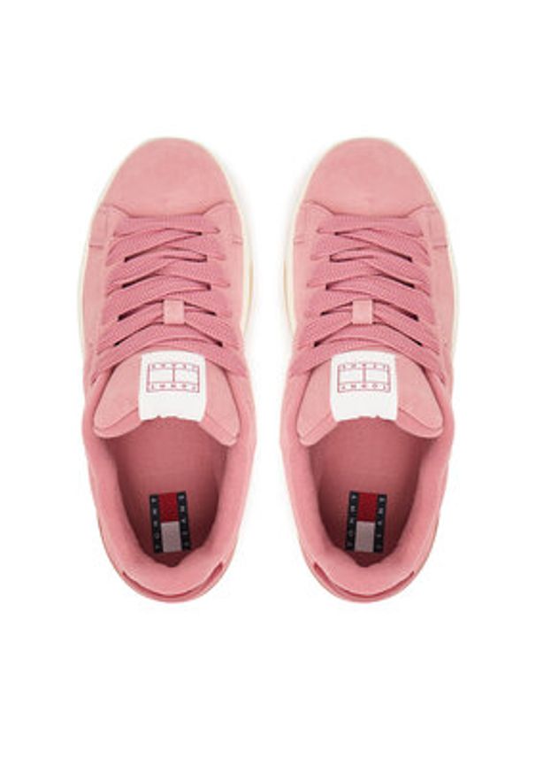 Tommy Jeans Sneakersy Tjw Skate EN0EN02808 Różowy. Kolor: różowy. Materiał: zamsz, skóra. Sport: skateboard