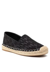 Karl Lagerfeld - KARL LAGERFELD Espadryle KL80112 Czarny. Kolor: czarny. Materiał: materiał