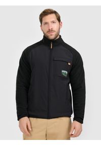 4f - 4F Polar regular ze stójką męski - czarny XXL. Typ kołnierza: kołnierzyk stójkowy. Kolor: czarny. Materiał: polar #1