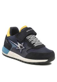 Sneakersy Geox J Alben B. B J269EB 0FU22 C4147 S Dk Navy/Avio. Kolor: niebieski. Materiał: zamsz, skóra