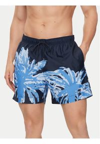 TOMMY HILFIGER - Tommy Hilfiger Szorty kąpielowe UM0UM03298 Niebieski Regular Fit. Kolor: niebieski. Materiał: syntetyk #1