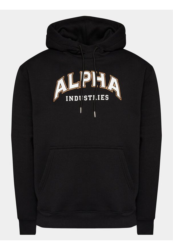 Alpha Industries Bluza College 146331 Czarny Regular Fit. Kolor: czarny. Materiał: syntetyk