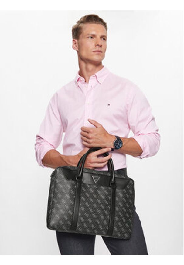 Guess Torba na laptopa Vezzola Smart HMEVZL P3138 Czarny. Kolor: czarny. Materiał: skóra