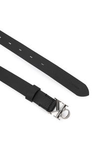 Calvin Klein Pasek Damski Facet Ck Buckle Pebble 25Mm LV04F7060G Czarny. Kolor: czarny. Materiał: skóra #2